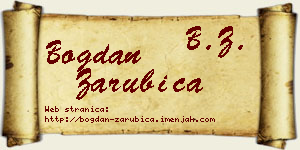 Bogdan Zarubica vizit kartica